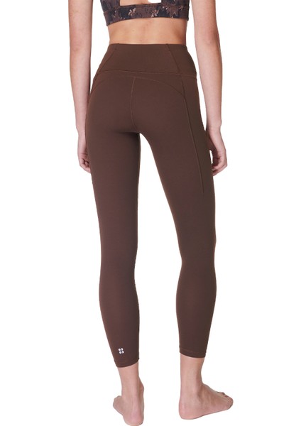 Super Soft 7/8 Kadın Kahverengi Yoga Tayt