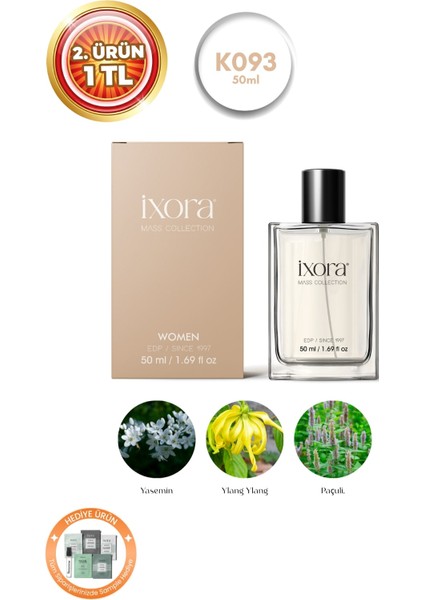 Ixora K093 Charm Edp Kadın Parfüm Yeni Şişe 50 ml
