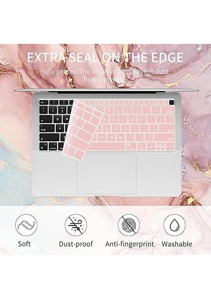 Air 13 Inç 2020 2019 2018 Release A2179 A2337 M1 ile Uyumlu Kılıf, Mermer Desenli Tasarım Ince Koruyucu Plastik Sert Kabuk Kılıf ve Hava ile Aynı Paragraf Klavye Kapağı 13" indirimleri