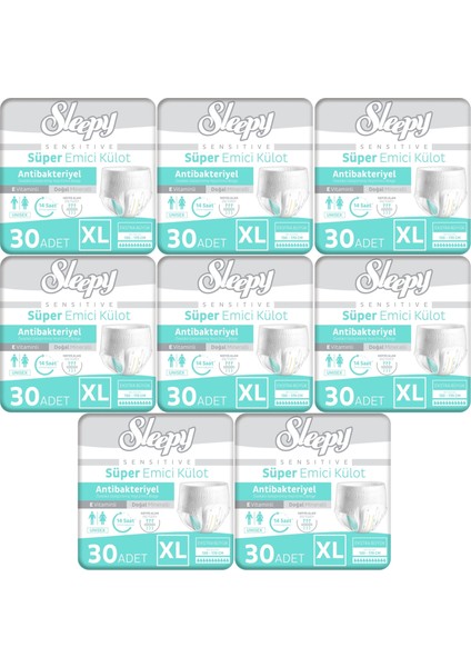 Hasta Bezi Yetişkin Emici Külot Xl - Ekstra Büyük - Extra Large 240 Adet (8pk*30)