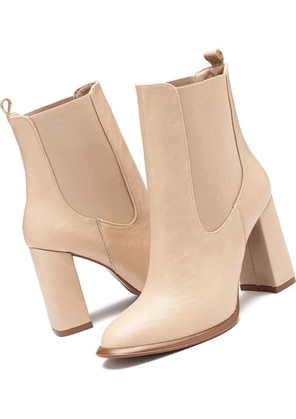 Kadın Kaymaz Taban Elastik Yan Bantlı Yüksek Topuklu Günlük Bot 1510 modelleri