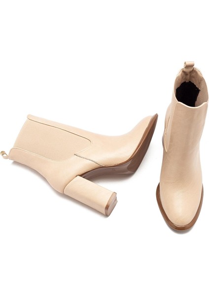 Kadın Kaymaz Taban Elastik Yan Bantlı Yüksek Topuklu Günlük Bot 1510 fırsatları