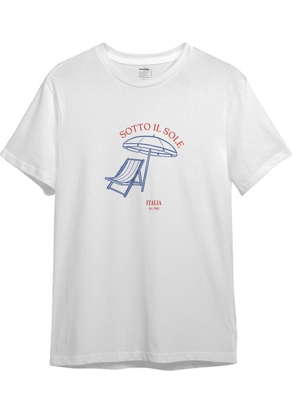 Sotto Il Sole Tişört - Beyaz