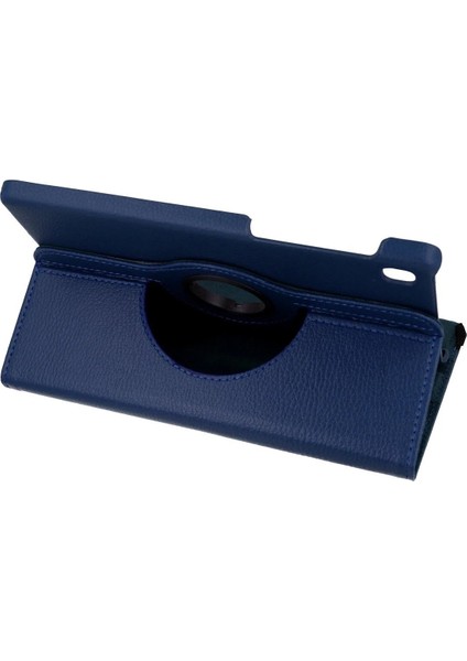 T220 Tab A7 Lite 8.7 Kılıf 360 Tablet Deri Kılıf - LACIVERT-(5796)