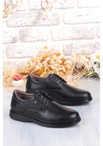 146405 Bağçıklı Comfy Orijinal Ürün Rahat Yumuşak Hakiki Deri Erkek Ayakkabı