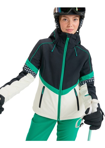 Peak Chic Softshell Kadın Siyah Snowboard Ceketi