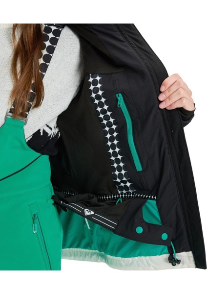 Peak Chic Softshell Kadın Siyah Snowboard Ceketi