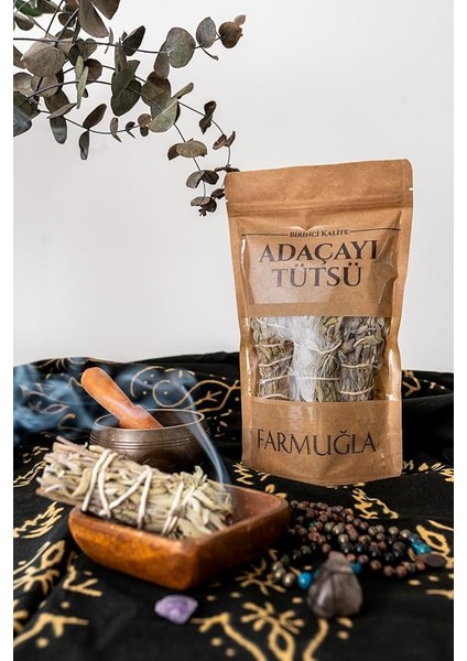 4'lü Doğal Kurutulmuş Adaçayı Tütsü Çubuğu Paketi - Pozitif Atmosfer ve Rahatlama Için Saf Bitkisel Paketler - Yüksek Kaliteli, Özenle Seçilmiş Adaçayı, Doğal Paketlenmiş