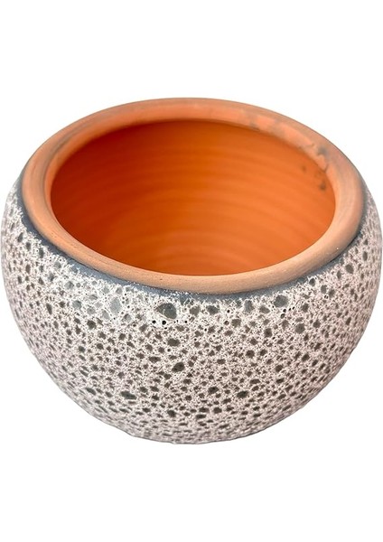 Tasarımı Ev Dekorasyon Krem Kahve Şekilli Artistik Çift Sırlı Iç ve Dış Mekan Kullanımlı Tabaklı Toprak Terrakota Saksı Saksılık Salon Çiçeklik fırsatları