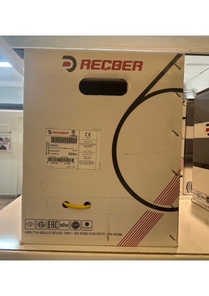 Cat 6 Halogen Free U/utp SL400 23 Awg 305 Metre Sarı