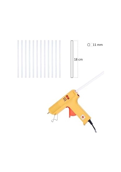 Sıcak Tutkal Çubukları, 20 Adet 11 mm x 180 mm Sıcak Tutkal Tabancası Için Isıyla Eriyen Tutkal Çubukları fiyatları