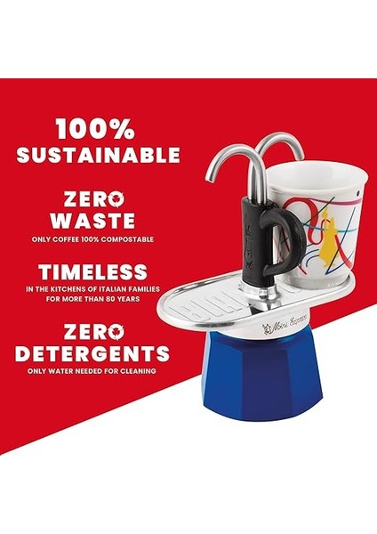 - Set Mini Express: Ocak Üstü Espresso Pişirici + 2 Cups - Kandinsky Serisi fırsatları