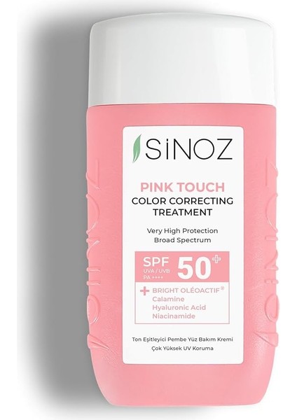 Pink Touch Anında Ton Eşitleyici Onarıcı Nemlendirici Pembe Yüz Güneş Kremi SPF50