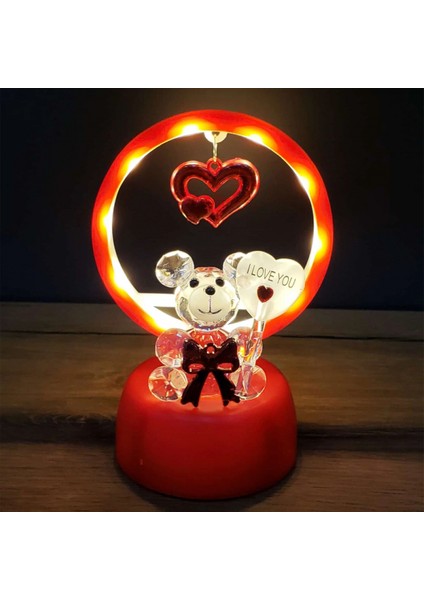 Işıklı Kırmızı I Love You Ayıcık modelleri
