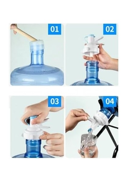 Damacana Musluk Başlığı ve Metal Ayak Stand Seti, Pratik Su Alma Aparatı, Paslanmaz Metal Stand, Her Boy Damacanaya Uyumlu, Kolay Montajlı, Ev ve Ofis Için fiyatları