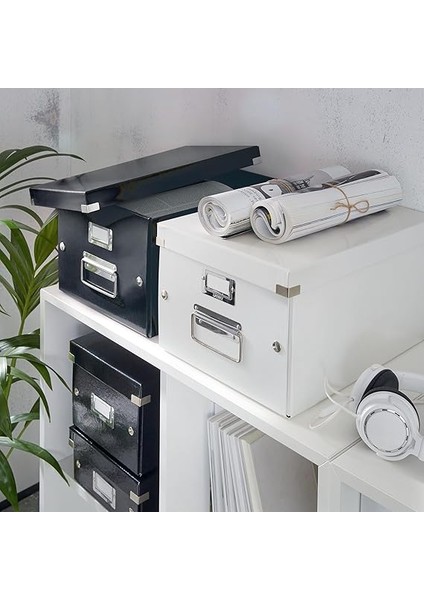 60440095 Orta Boy Saklama ve Taşıma Kutusu (A4, Click ve Store Için) Siyah fiyatları