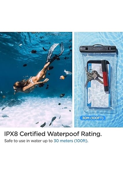 Aqua Shield Floating Waterproof Ipx8 Sertifikalı Su Geçirmez Yüzer Kılıf A610 Crystal Clear - AMP04530 fırsatları