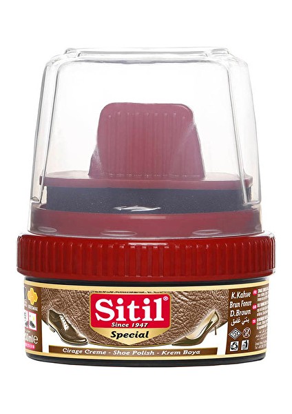 3 Adet Sitil Ayakkabı Boyası Krem 200 G Koyu Kahve