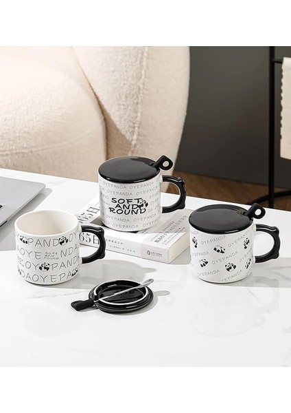 Temalı ve Kapaklı Seramik Kupa