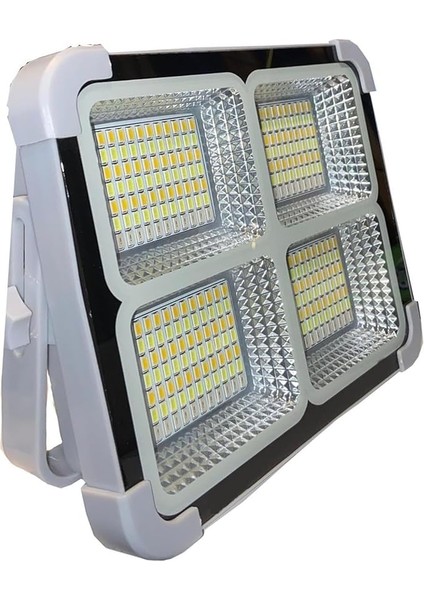 Solar LED Projektör Gri Renk Cata 200W Güneş Enerjili Portatif LED Işık Taşınabilir Sokak Aydınlatması fiyatları