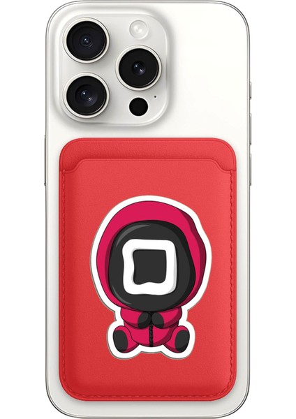 iPhone 11 12 13 14 15 16 17 Pro Max Plus Air Magsafe Mıknatıslı Kırmızı Kartlık Squiddd