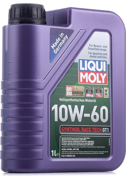 Moly Synthoil Race Tech Gt1 10W-60 1 Litre Otomotiv Bakım Ürünü