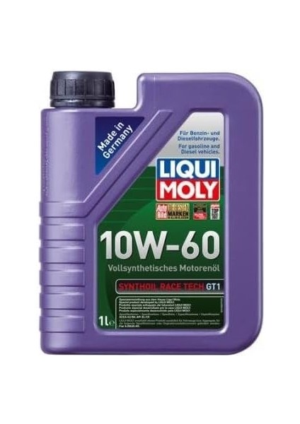 Moly Synthoil Race Tech Gt1 10W-60 1 Litre Otomotiv Bakım Ürünü fiyatları