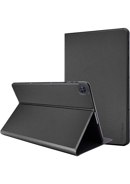 Huawei Matepad T10 9,7 Inç / T10S 10,1 Inç Premium Pu Deri Ince Kılıf Üç Katlı Stand Kapağı Yumuşak Tpu Tutucu ve Köşe Korumalı, Yumuşak Tpu Tutucu - Siyah fiyatları