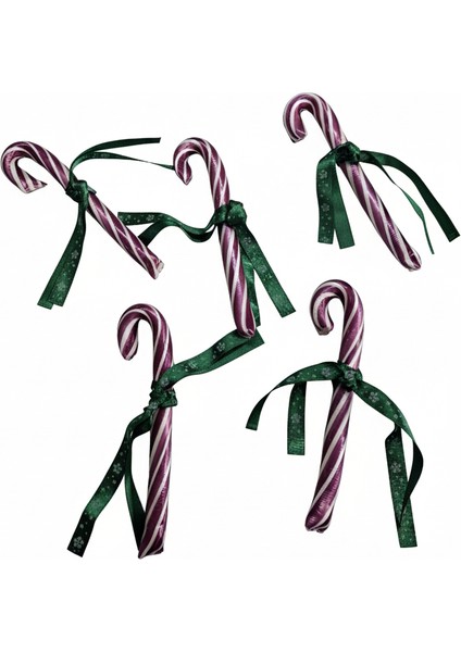 Yılbaşı Baston Şeker 10 Adet Mor Beyaz Böğürtlen Aromalı Hediyelik fırsatları