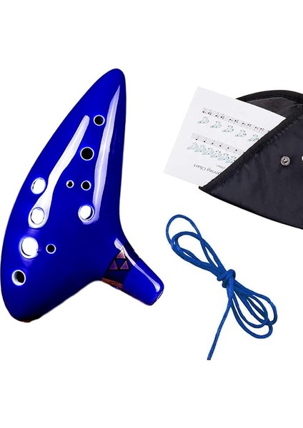 Zelda Okarina, 12 Delikli Efsane Zelda Ocarina Of Time Legend Von Zeit, Zelda Alto C Triforce Link-Cosplay Seramik Replika