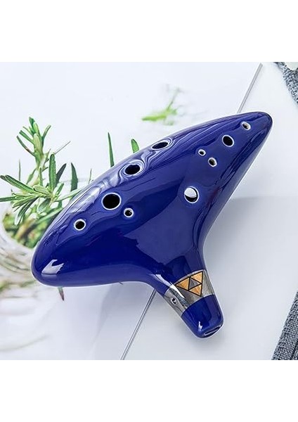 Zelda Okarina, 12 Delikli Efsane Zelda Ocarina Of Time Legend Von Zeit, Zelda Alto C Triforce Link-Cosplay Seramik Replika modelleri