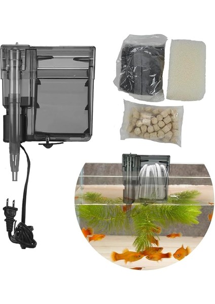 Power Filter 30 Akvaryum Dış Filtre Klipsli Filtre, 38 L Ila 114 L Akvaryumlar Için, 6 W