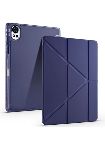 Huawei Matepad 12X Uyumlu Kalem Bölmeli Uyku Modlu Standlı Tablet Kılıfı