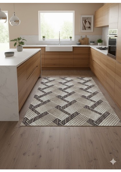 Kaymaz Tabanlı Makinada Yıkanabilir Halı