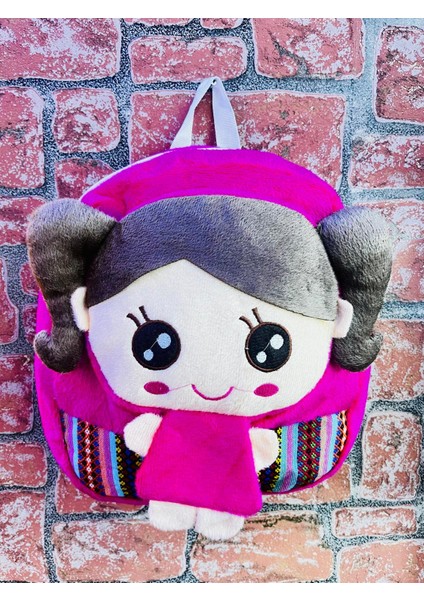 Peluş Çocuk Sırt Çantası - Labubu Hello Kitty Kuromi Stitch Mickey Mouse Bugs Bunny Çanta