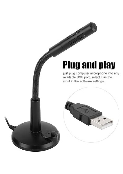 Mini USB Kondenser Mikrofon, Ayarlanabilir Masaüstü Mikrofon, Tak ve Çalıştır, Yüksek Hassasiyet, Ağlar Için Gürültüyü Ortadan Kaldırın Sohbet Şarkı Söyleme Oyun Ev Stüdyosu - M309 indirimleri