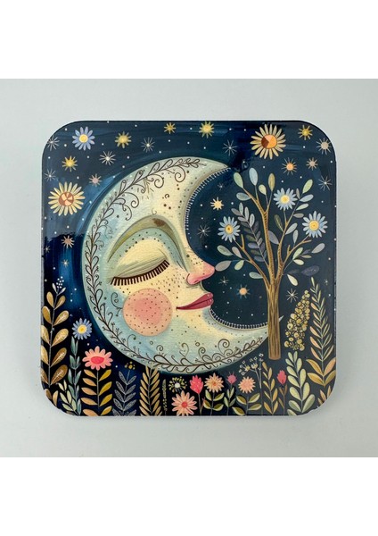 Bohem Retro Güneş Sanatsal 6’lı Bardak Altlığı Seti modelleri