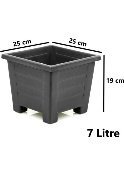 SY-5846 Dekoratif Plastik Kare Ayaklı Saksı 7 Litre No 3 fiyatları