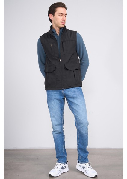 Çetinkaya Mentality 4651 Erkek Dik Yaka Bondit Yelek Siyah fiyatları