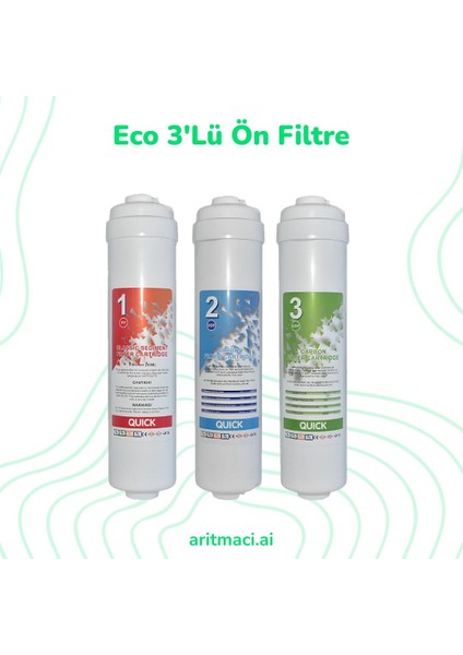 Eco 3'lü Ön Filtre Seti