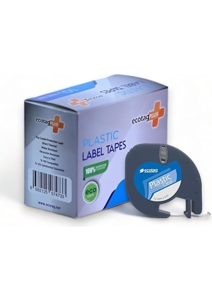 Dymo Letratag Etiket Muadili 12 mm x 4 mt Şeffaf 10 Lu Paket fırsatları