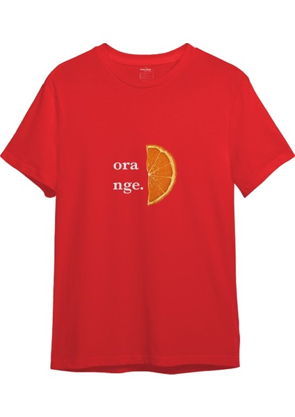 Orange Tişört - Kırmızı
