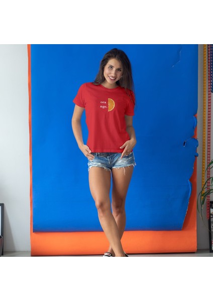 Orange Tişört - Kırmızı fiyatları