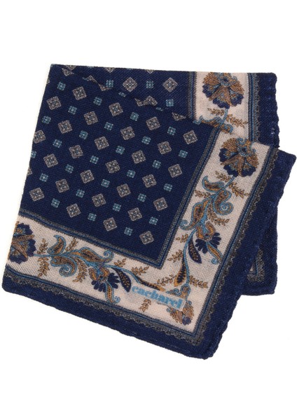 Erkek Lacivert %100 Yün Mendil 50317262-200 fiyatları