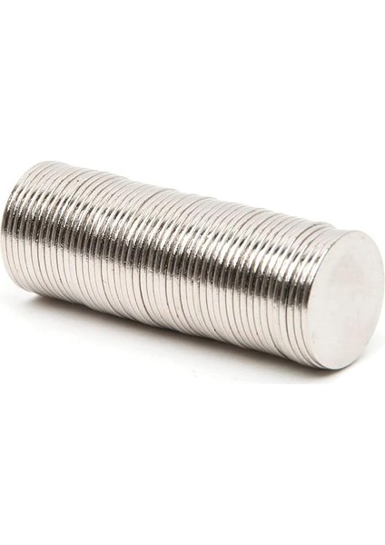 Adet 15X1 mm Yuvarlak Güçlü Neodyum Mıknatıs (Çap 15 mm Kalınlık 1 Mm)