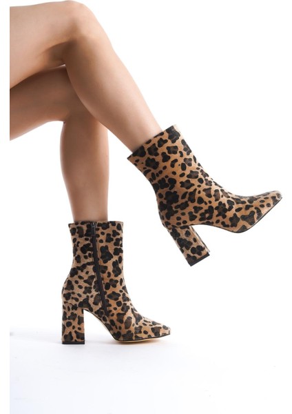 TILLA Leopar Kadın Bot