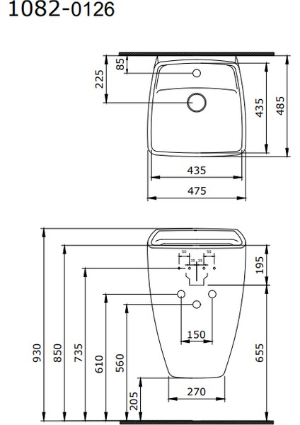 Bocchi Firenze Asma Monoblok Lavabo Mat Sarı 1082-026-0126 fiyatları