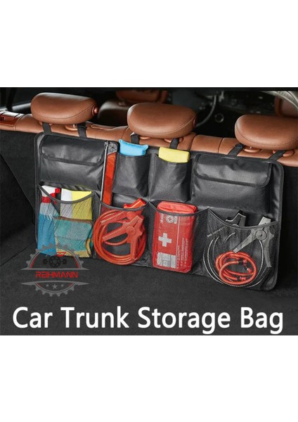 Skoda Octavia 1996-1997-1998-1999-2000-2001-2002-2003-2004 Araç Bagaj Organizer 8 Cepli Araç Bagaj Düzenleyici Çanta Organizer, Araba Çantası, Oto Içi Aksesuar Otomobil Aksesuarları fırsatları