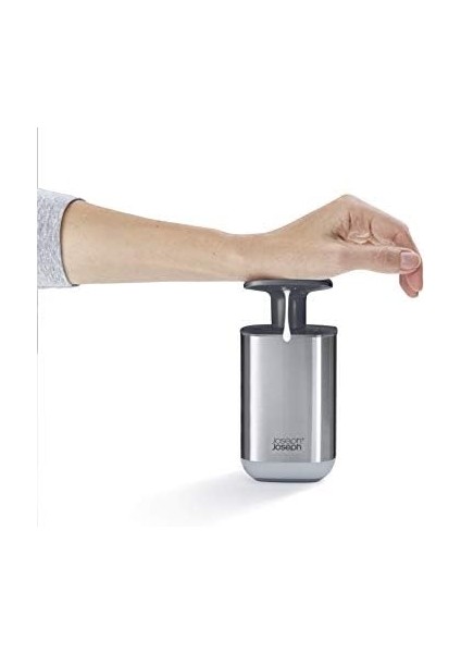 Presto Paslanmaz Çelik Hijyenik -Push Sıvı Sabunluk, Geniş Pompalı, Tek Boy, Paslanmaz Çelik/gri fiyatları