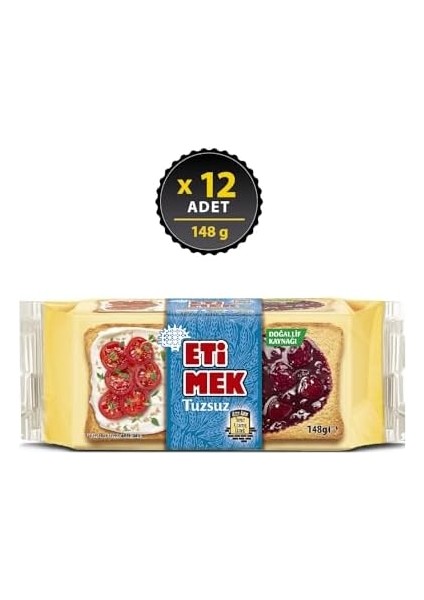 Etimek Tuzsuz Kızarmış Ekmek 148 G x 12 Adet modelleri
